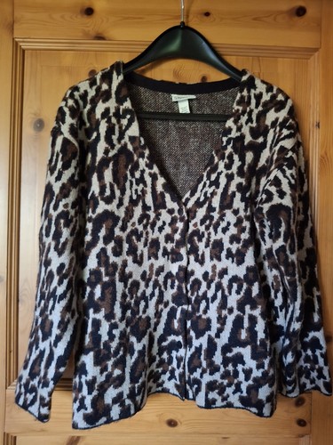 Jacquard strickjacke braun - jacquard,