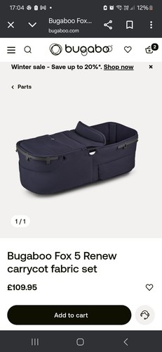Bugaboo fox5 babywanne renew - bugaboo,