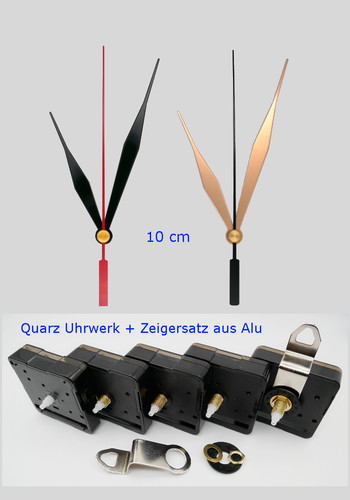 Quarz uhrwerk lautlos mit - quarz,
