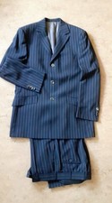 Nadelstreifen Anzug Blau