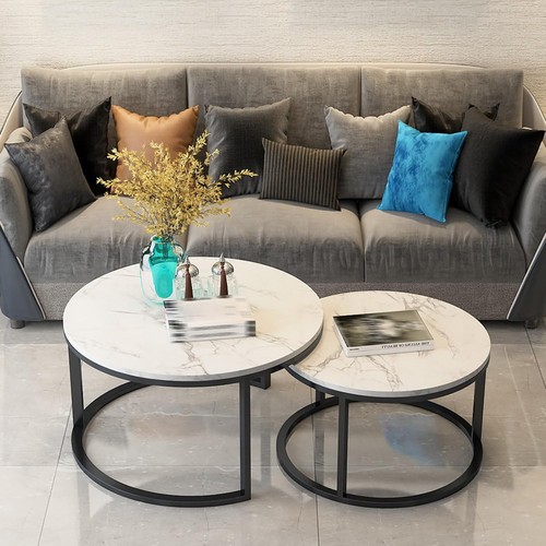 Couchtisch rund 2er set - rund,