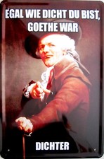Blechschild 20x30 cm - Goethe