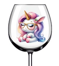 12x bunte Einhorn Gläser