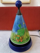 1997 Elkamet Janosch Tischlampe blau 33cm - Tigerente & Frosch Nachtlicht Lampe