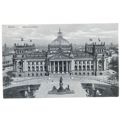 Ansichtskarte reichstag mit - ansichtskarte,