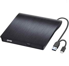 Externes CD/DVD Laufwerk USB 3.0 Type-C RW Brenner für alle Laptops/Desktop PC