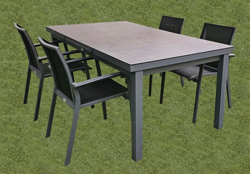 Tlg alu gartenmöbel - 5-tlg.,