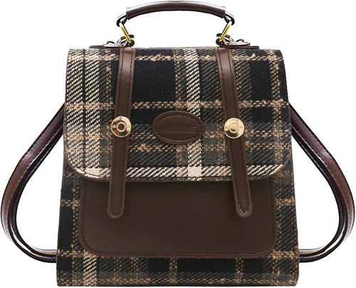 Damen rucksack elegant braun - elegant,
