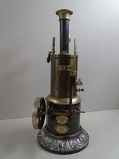 Dampfmaschine stehend Plank Gamage - Spielzeug Technik Steam Engine 1880-90er J.