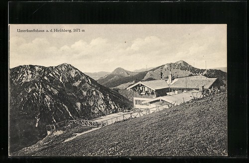 Ansichtskarte hirschberg haus - ansichtskarte, hirschberg-haus
