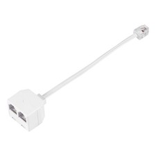 1X(6P2C RJ11-Stecker auf Buchse 2 Wege Telefon Splitter Konverter Kabel U6Y6)