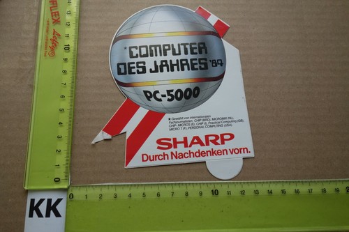 Alter aufkleber computer sharp - aufkleber,