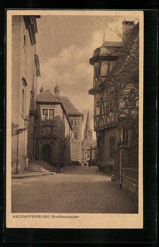 Ansichtskarte aschaffenburg - ansichtskarte,