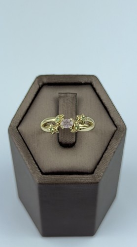 Morganit und smaragd ring kt - morganit,