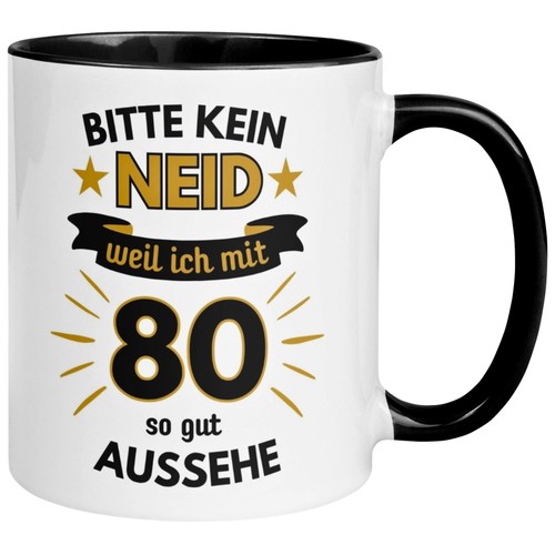 Tasse geburtstag mann - 80., –