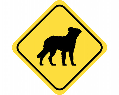 Australian shepherd warnschild - australian,