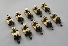 - 10 x Gleisanschluss Klemmen Spur G Gartenbahn mit Schlitzschrauben in Nirosta