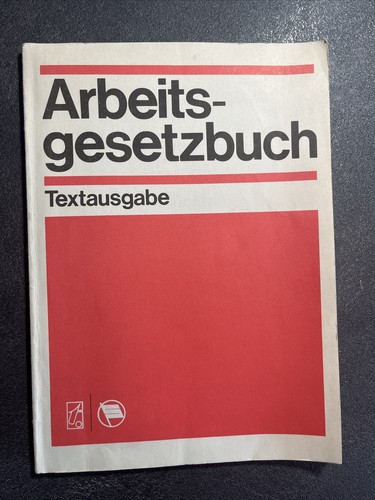 Arbeitsgesetzbuch der ddr - arbeitsgesetzbuch, |