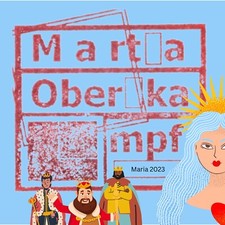 Original Kunstwerk-Maria und 3