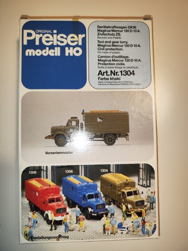 Preiser 1304 gkw magirus - 1304,