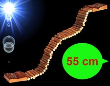 🐹55cm FLEXIBLE HOLZ HAMSTERTREPPE LEITER 🐹 Nager Brücke Rennmaus Hamster Mäuse