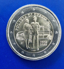 2 Euro 2022  Italien   170 Jahre Polizia di Stato   neu.