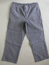Tom Carlo Arbeitshose Koch/Bäckerhose KARLOWSKY 60 Karo schwarz weiß NEU /C75