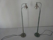 Märklin H0 2 Stk. Bogenlampen Nr. 7048, 156 mm hoch, guter Zustand