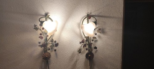 Vintage wandlampen metall - vintage,