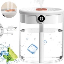 Großraum Luftbefeuchter 2000ml Ultraschall Leise (36dB) mit Feuchtigkeitsanzeige