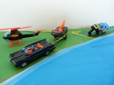 Corgi Juniors Batman Batcopter Batboat Batbike 1976  Selten unbespielt DC Comics