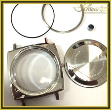 Gehäuse komplett  NEU für Kal 75 Glashütte Spezimatik 31 / 38,5  Edelstahl Bison