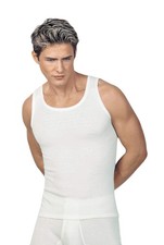 Medima Herren Hemd ohne Arm - Angora 40