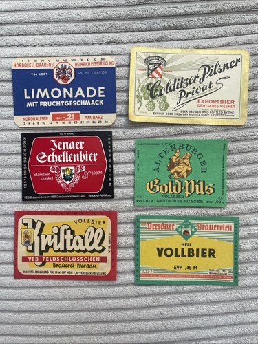 Etiketten veb ddr brauerei - etiketten,