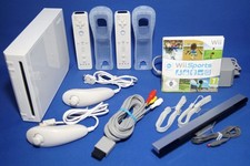 Nintendo Wii Konsole Weiß - Komplett-Set für 2 Spieler - Wii Sports - Remotes