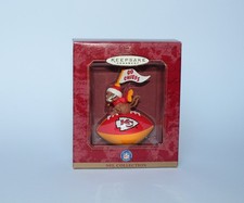 Kansas City Chiefs NFL Weihnachts-Ornament Keepsake Figur 1999 American Football