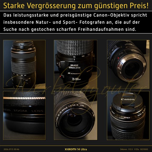 Canon objektiv ef70 - canon, ef70-300mm
