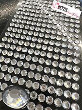252 Selbstklebende 6mm Schmucksteine Kristalle Strass- Glitzersteine Rund Silber