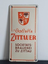 Antikes Emailleschild Zittauer