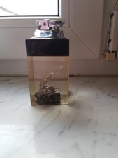 Altes Tischfeuerzeug mit Muschel Vintage