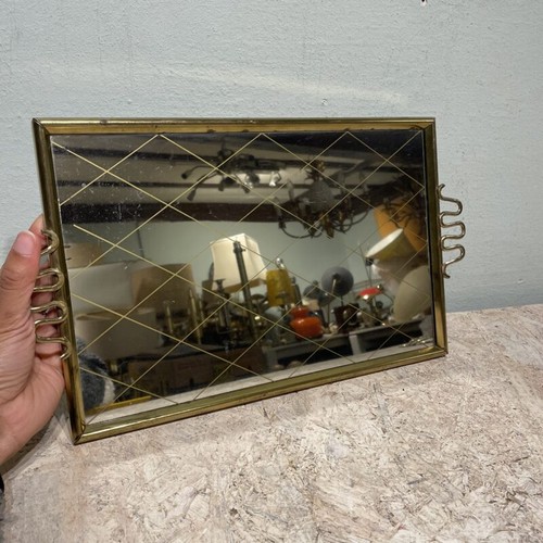 Spiegeltablett messing - spiegeltablett,