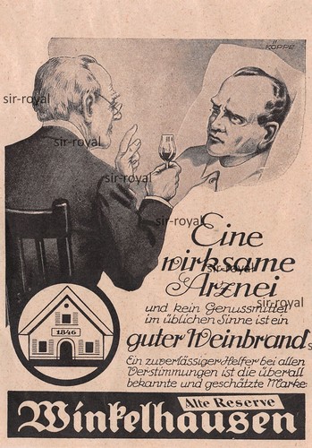 Winkelhausen weinbrand 1924 - -,