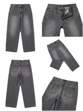 Men's Gray Acid Wash Straight