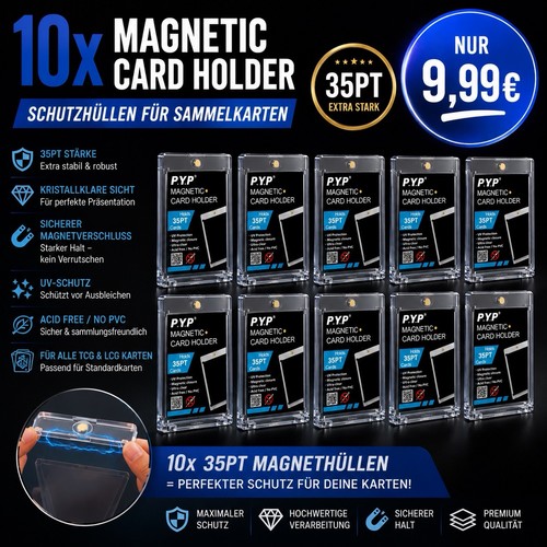 10x magnetic card holder - card, 35pt
