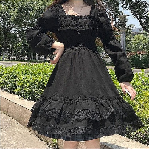 Xxl schwarzes punk grunge - schwarzes,