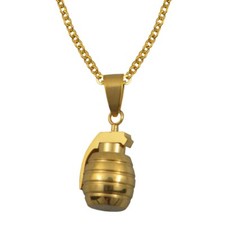 Halskette Handgranate in GOLD Familia Ehre Stolz MC Support Geschenk Geburtstag