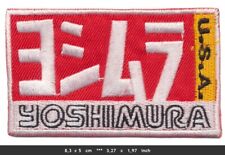 YOSHIMURA Aufnäher Patch Motorrad Auspuff Schalldämpfer Rennsport Moto GP red