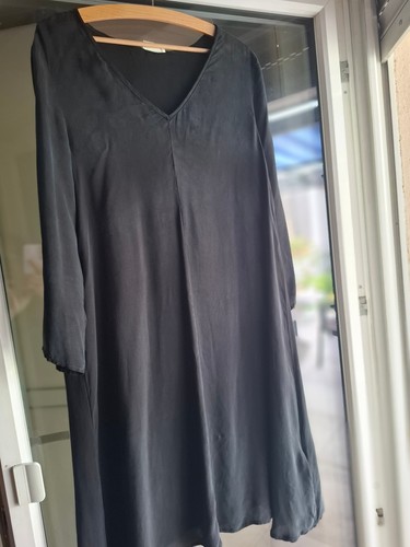 Langärmliges seidenkleid - seidenkleid, in