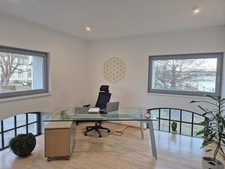 Desalto Designer Glasschreibtisch 205 x 90 + Rollcontainer Top Zustand VB