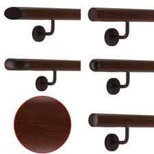 Aluminium Handlauf Nussbaum